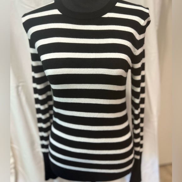 Zara Sweaters - Zara Knit Sweater with Black & White Stripes
